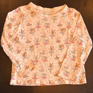 Primark Kids Ballet Bunny Ballerina Long Sleeve T-Shirt Size 5-6 Years